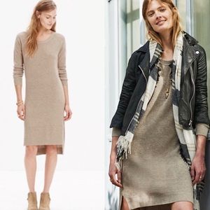 Madewell Side Slit Sweater Dress